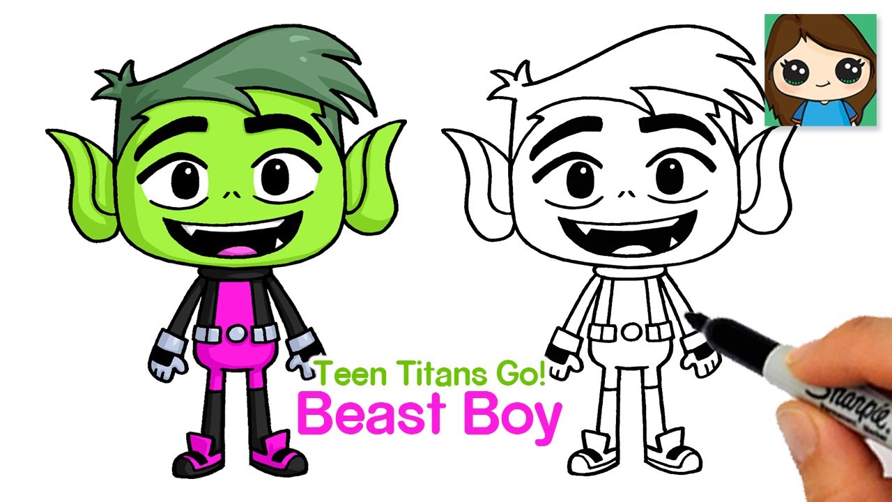 How-To-Draw-Beast-Boy